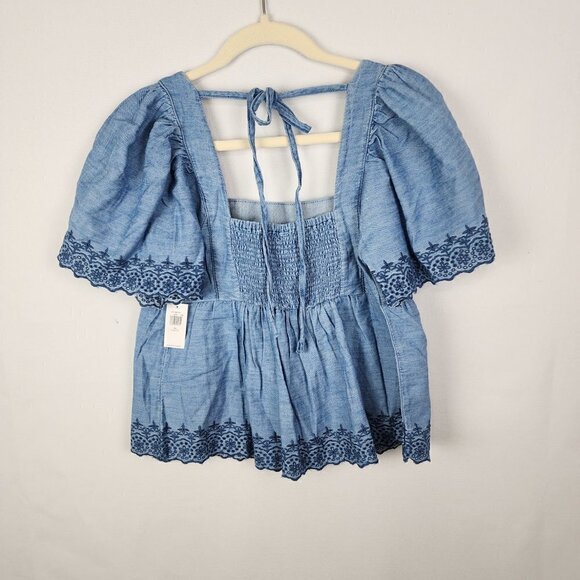 NWT Old Navy Boho Embroidered Top XSP - Picture 3 of 5